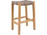 Kingsley Bate Special Order Frances Teak Wicker Bar Stool