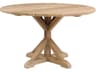 Kingsley Bate Provence Teak 59" Wide Round Dining Table