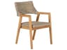 Kingsley Bate Spencer Teak Wicker Dining Arm Chair