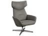 Kebe Palma Balder Stone Leather Recliner
