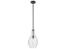 Kichler Everly 1-Light Black Bell Mini Pendant