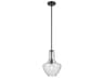 Kichler Everly 1-Light Black Bell Mini Pendant