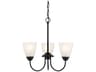 Kichler Jolie 3-Light Black Bell Chandelier