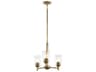 Kichler Shailene 3-Light Natural Brass Bell Chandelier