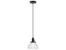 Kichler Avery 1-Light Black Dome Mini Pendant