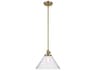 Kichler Avery 1-Light Natural Brass Pendant