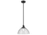 Kichler Avery 1-Light Black Dome Pendant