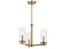 Kichler Crosby 3-Light Natural Brass Cylinder Pendant