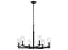 Kichler Crosby 6-Light Black Candelabra Cylinder Chandelier