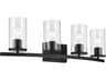 Kichler Crosby 4-Light Black Vanity Light