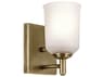 Kichler Shailene 1-Light Natural Brass Wall Sconce