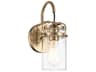 Kichler Brinley 1-Light Champagne Bronze Glass Wall Sconce