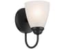 Kichler Jolie 1-Light Black Wall Sconce