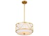 Kichler Birkleigh 3-Light Classic Gold Drum Pendant