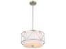 Kichler Birkleigh 3-Light Satin Nickel Drum Pendant
