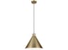 Kichler Zailey 1-Light Natural Brass Pendant