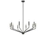Kichler Armand 10-Light Black Candelabra Chandelier