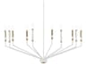 Kichler Armand 10-Light White Candelabra Chandelier
