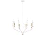 Kichler Armand 8-Light White Bronze Candelabra Chandelier