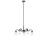 Kichler Aivian 5-Light Black Glass Bell Chandelier