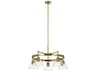 Kichler Eastmont 5-Light Brushed Brass Glass Dome Chandelier