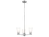 Kichler Stamos 3-Light Brushed Nickel Glass Empire Chandelier