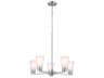 Kichler Stamos 5-Light Brushed Nickel Glass Empire Chandelier