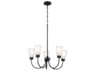 Kichler Erma 5-Light Black Glass Empire Chandelier