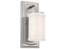 Kichler Vetivene 1-Light Classic Pewter Glass Wall Sconce