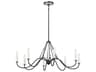 Kichler Freesia 8-Light Anvil Iron Gray Candelabra Chandelier