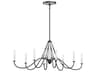 Kichler Freesia 8-Light Anvil Iron Black Island Pendant
