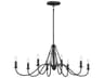 Kichler Freesia 8-Light Textured Black Island Pendant