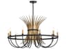 Kichler Baile 10-Light Black Brass Candelabra Chandelier