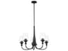 Kichler Melis 5-Light Black Glass Chandelier