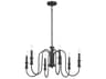 Kichler Karthe 6-Light Black Candelabra Chandelier