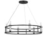 Kichler Rosalind 6-Light Black Crystal Candelabra Round Chandelier