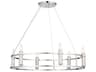 Kichler Rosalind 6-Light Polished Nickel Crystal Candelabra Round Chandelier