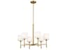 Kichler Ali 6-Light Brushed Natural Brass Drum Chandelier