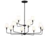 Kichler Pallas 12-Light Black Empire Tiered Chandelier