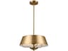 Kichler Luella 3-Light Brushed Natural Brass Empire Pendant