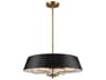 Kichler Luella 4-Light Black Brass Empire Pendant