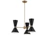 Kichler Phix 6-Light Champagne Bronze Black Geometric Chandelier