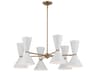 Kichler Phix 12-Light Champagne Bronze White Geometric Chandelier