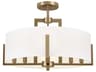 Kichler Malen 8-Light Champagne Bronze Drum Semi Flush Mount
