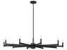 Kichler Erzo 10-Light Black Candelabra Linear Chandelier