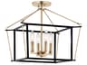 Kichler Eisley 4-Light Champagne Bronze Semi Flush Mount