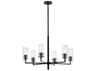 Kichler Velestino 6-Light Black Cylinder Chandelier
