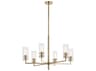 Kichler Velestino 6-Light Champagne Bronze Cylinder Chandelier