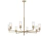 Kichler Velestino 8-Light Champagne Bronze Cylinder Chandelier