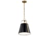 Kichler Etcher 1-Light Black Pendant